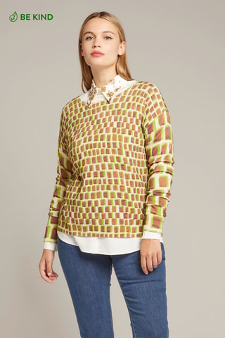 Jersey - Blanco, verde y marrón