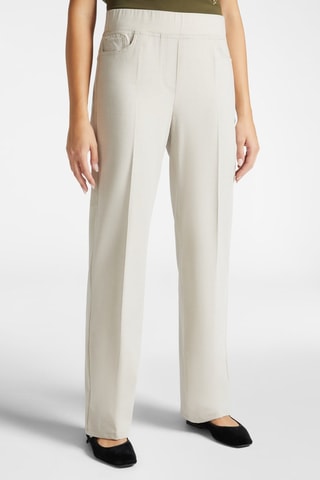 Pantalón wide leg - Beige