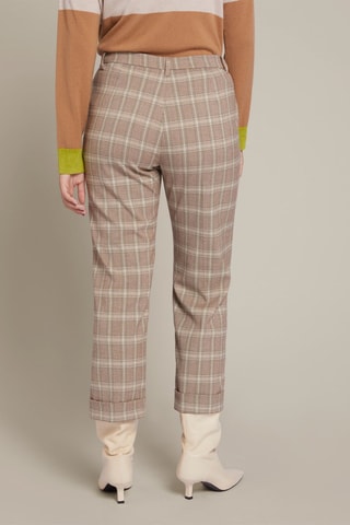 Pantalón 7/8 - Blanco, beige y rosa