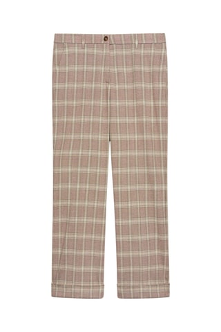 Pantalón 7/8 - Blanco, beige y rosa