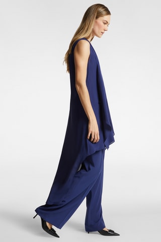 Túnica y pantalón palazzo - Azul
