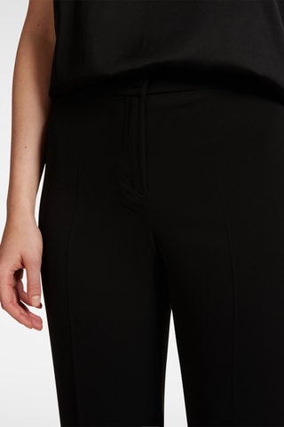 Pantalón slim fit 7/8 de tiro alto - Negro