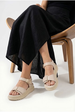 Platform Sandalen - Beige