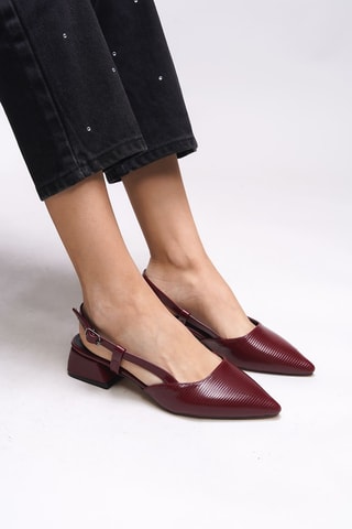 Ballerines à talons - Bordeaux