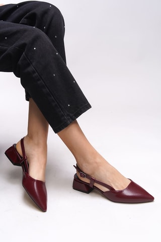 Ballerines à talons - Bordeaux