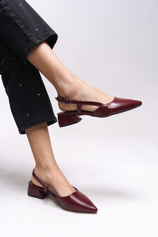 Ballerines à talons - Bordeaux