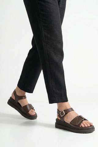 Platform Sandalen - Bruin