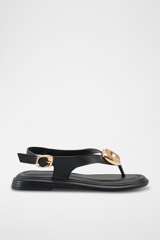 Sandalen - Zwart en beige