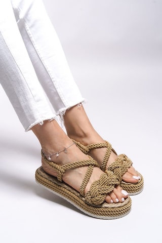 Platform Sandalen - Goudkleurig