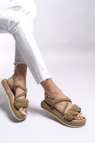 Platform Sandalen - Goudkleurig