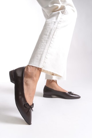 Ballerines à talons - Marron