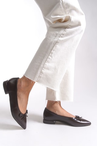 Ballerines à talons - Marron