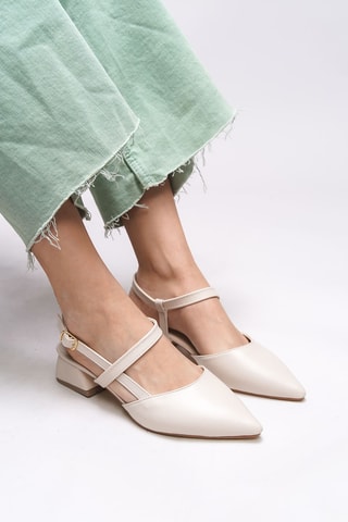 Babies à talons - Beige