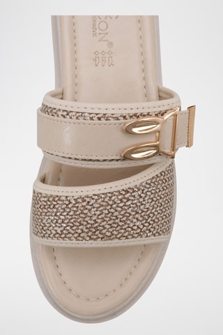 Mules plateformes - Beige