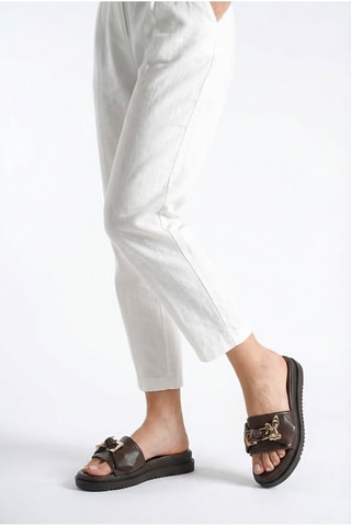 Mules plateforme - Marron