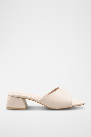 Mules à talons - Beige