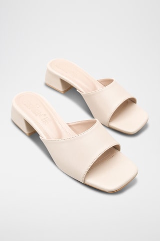 Mules à talons - Beige