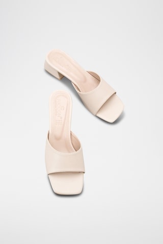 Mules à talons - Beige