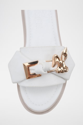 Mules plateformes - Blanc