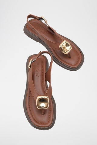 Sandalen - Bruin en beige