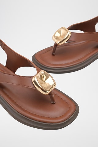 Sandalen - Bruin en beige