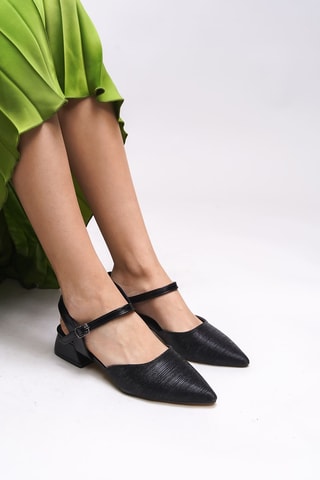 Babies à talons - Noir