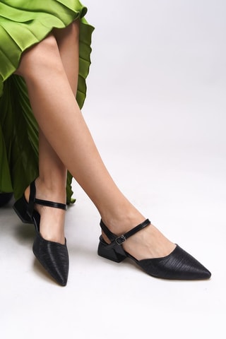 Babies à talons - Noir