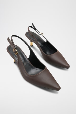Escarpins - Marron et beige