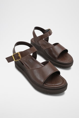 Platform Sandalen - Bruin