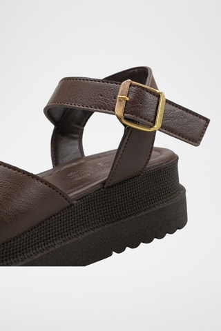 Platform Sandalen - Bruin