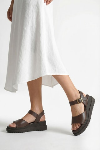 Platform Sandalen - Bruin