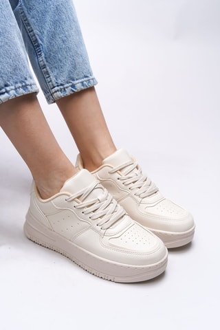 Baskets à plateformes - Beige