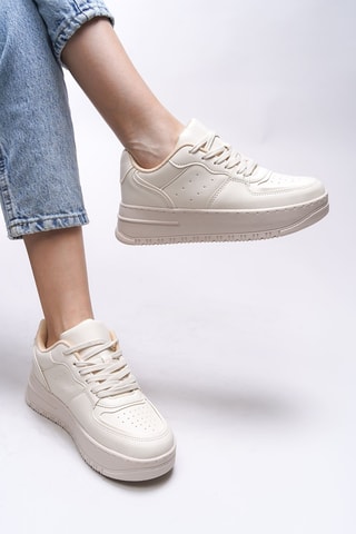 Baskets à plateformes - Beige