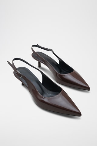 Escarpins vernis - Marron