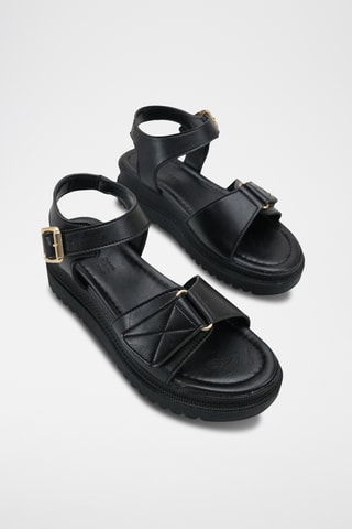 Platform Sandalen - Zwart