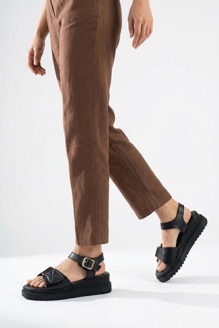Platform Sandalen - Zwart