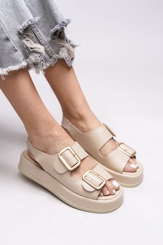 Platform Sandalen - Beige