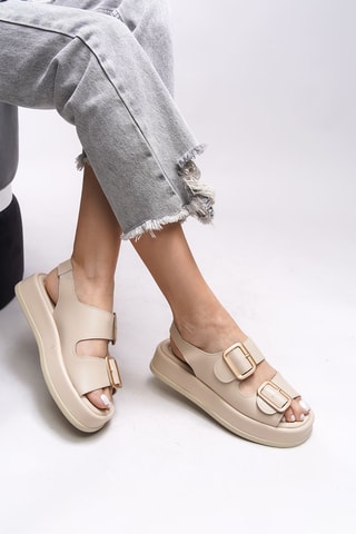 Platform Sandalen - Beige