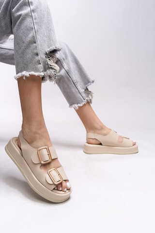 Platform Sandalen - Beige