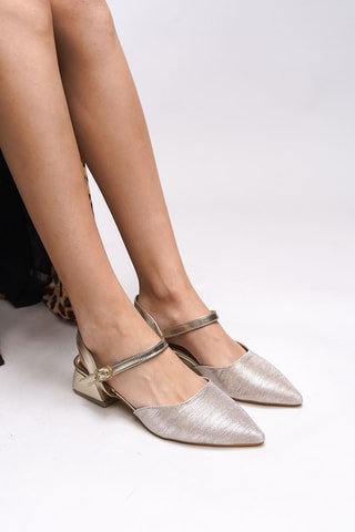 Babies à talons - Doré