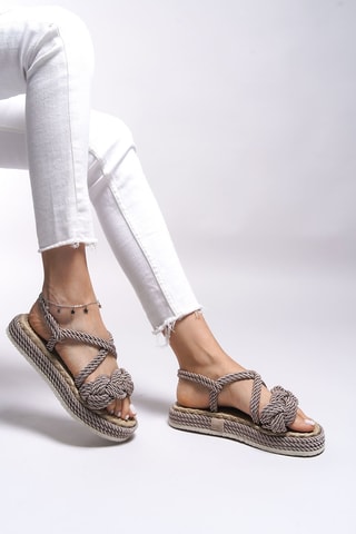 Platform Sandalen - Bruin