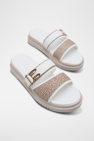 Mules plateformes - Blanc
