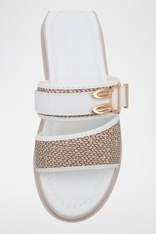 Mules plateformes - Blanc