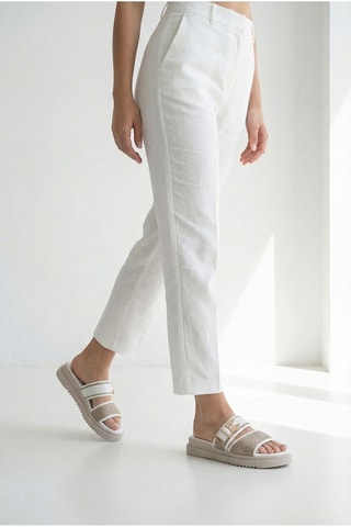 Mules plateformes - Blanc