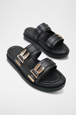 Mules plateforme - Noir