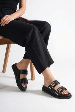 Mules plateforme - Noir