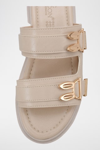 Mules plateforme - Beige