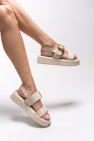 Platform Sandalen - Beige