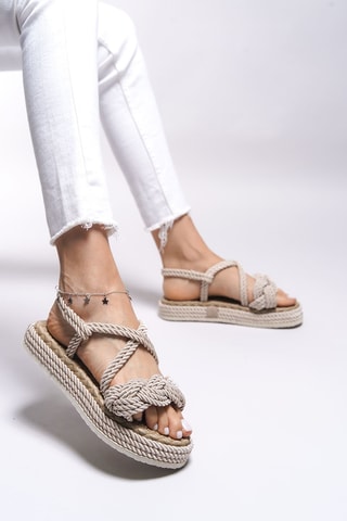 Platform Sandalen - Beige