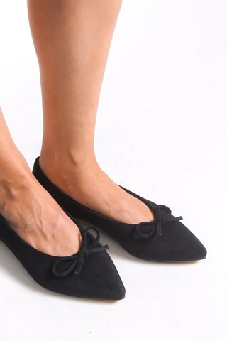 Ballerines à talons - Noir